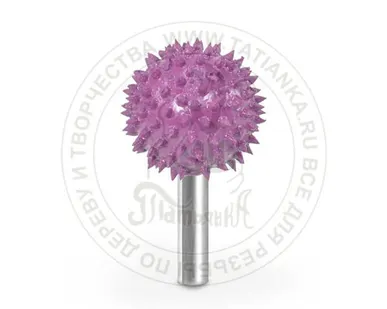 фото 6S1-132 - шар, Ø хвостовика 6мм X Ø фрезы 25,4мм (сверх грубая/фиолетовая) SUB-6S1-132