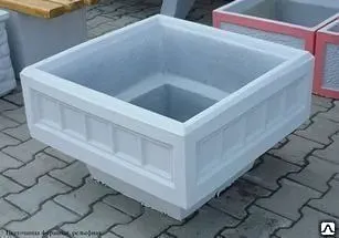 фото Бетонные вазоны для цветов