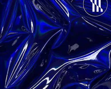 фото Винил на фетровой основе, цв. Синий