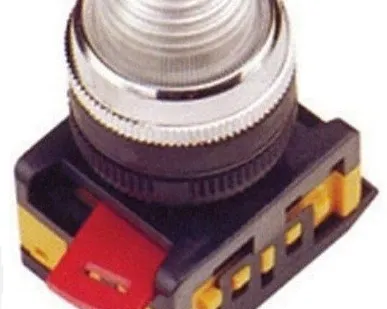 фото Индикатор AL-22 светосигнальный d22 белый неон/240В цил. ИЭК