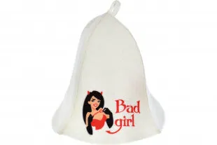 фото Hot Pot Шапка для бани и сауны "Bad girl" Hot Pot, войлок