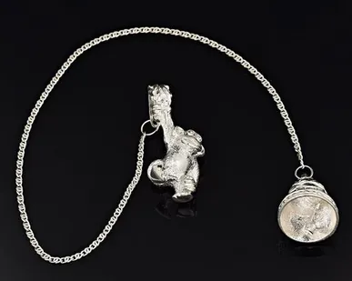 фото 0028655 Серебро 925* Ионизатор воды «Обезьяна» в футляре 825ИЗ00801