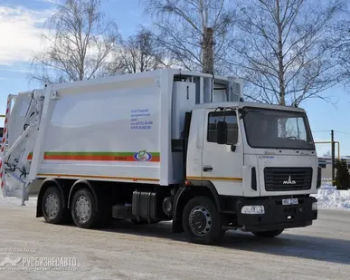 фото Мусоровоз МК-3449-10 NEW на шасси МАЗ-6312В9-429-012 (б/у кузов, портал, СА