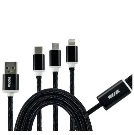 Фото №0 Кабель WIIIX 3 в 1 USB -