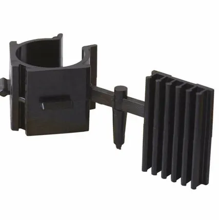 Фото №0 Клипса для ножек под цоколь ПВХ, пластик, черный