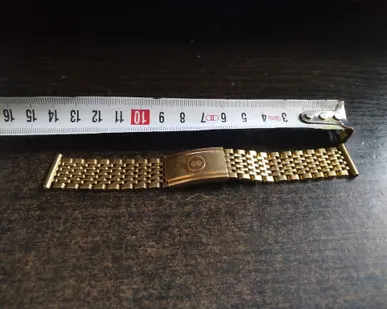 фото Браслет для часов позолоченный. СССР.