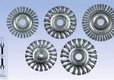 фото Жгутовые дисковые щетки Osborn для мини углошлифмашинок (сталь, нержавейка)