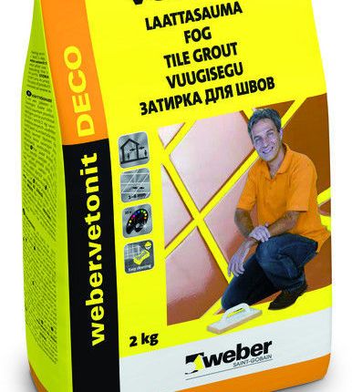 Фото №0 Затирка weber vetonit deco белый №1 (2кг)