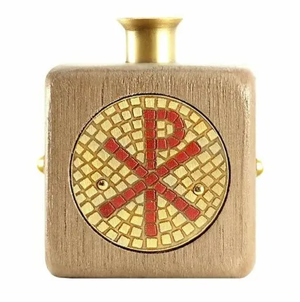 Фото №0 София Подсвечник "Кубик" с хризмой - дымчатый орех