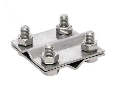 фото Соединитель "прут-прут" 57*57мм крестовидный 4 болта (РФ)