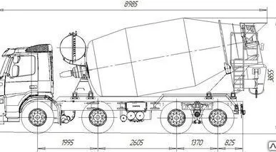 фото Автобетоносмеситель 10 DO шасси Volvo FM-Truck