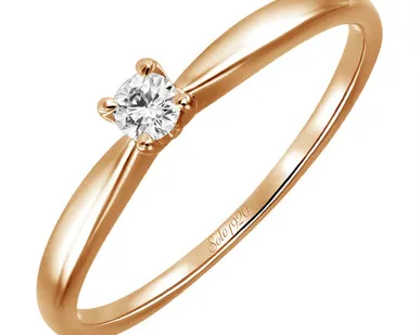 фото Кольцо МЮЗ Кольцо с бриллиантом