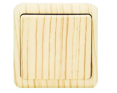 фото Выключатель 1-кл. 1п ОП Viola 10А IP20 беленый дуб LEZARD 751-5200-100