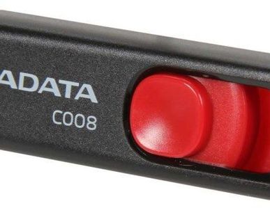 фото Флеш-накопитель/ ADATA 16GB C008 (Black/Red)