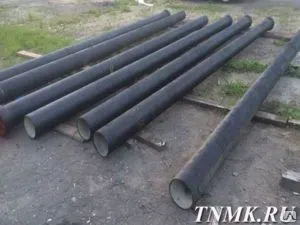 фото Труба чугунная оцинкованная ВЧШГ ДУ 80 L=6м с ЦПП ГОСТ 9583-75