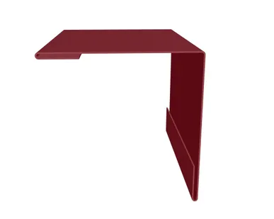 фото Угол внешний 30х30 0,45 PE с пленкой RAL 3005 красное вино