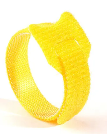 Фото №0 Хомуты-липучки 320x14мм (упак: 10 шт / 1 цвет / желтый)