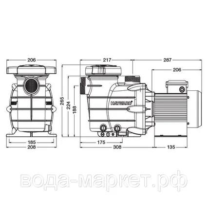 Фото №2 Насос Hayward Powerline 81005 (0,75 НР)