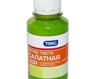 фото Колеровочная паста №7 салатная Текс 0,5л