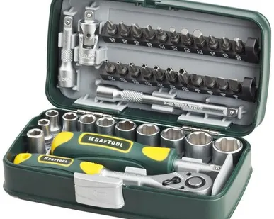 фото Для слесарных и ремонтных работ Kraftool 27970-H38, 38 предм., зеленый, 1 уп.