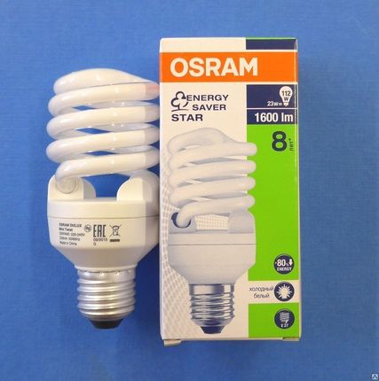 Фото №0 Лампа энергосберегающая Osram 23/827 Е27