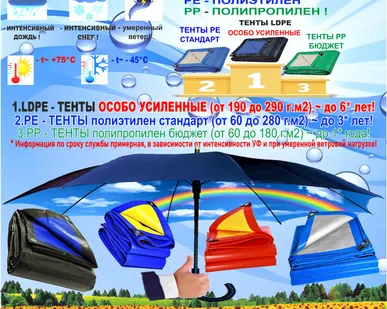 фото Тенты полога (тарпаулин ПРОМЫШЛЕННЫЙ 190 и 290г.м2)