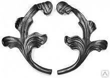 фото Декор.элемент "Лист" ШТАМП (240*70*2) набор 4 шт.