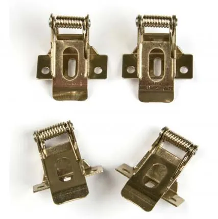 Фото №0 Крепление UFL-F04 SILVER 150 POLYBAG Комплект крепежных скоб на пружинах (4шт.) для установки в гипсокартон. TM Uniel.