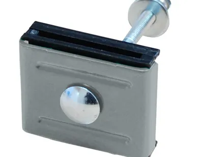 фото Крепление Скоба и болт М6х85 RAL 7040 серое окно СПЛАВ ПРОФИЛЬ