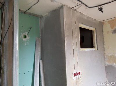 Фото №0 Штробление стены в гипсе
