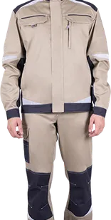 фото Куртка ТУРБО SAFETY летняя, бежевый-т.серый