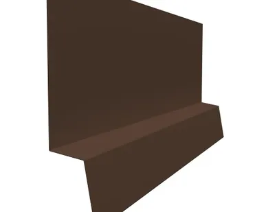 фото Планка начальная фальц 0,45 PE с пленкой RAL 8017 шоколад