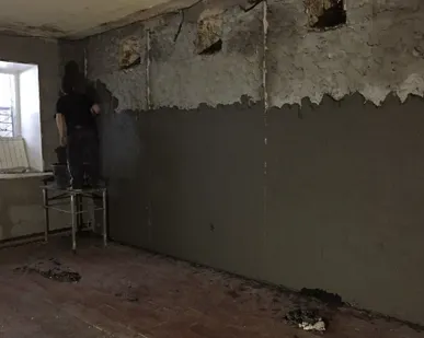 фото Штукатурка потолков без сетки