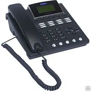 Фото №0 AP-IP120 IPPhone (2x10/100 Fast Ethernet, LCD), черный, IP-телефон