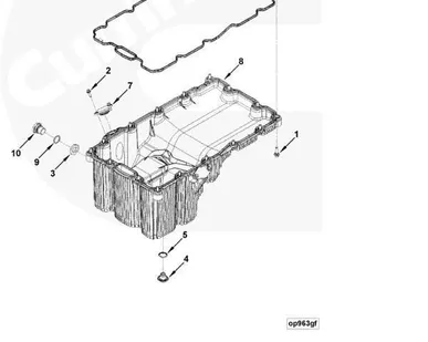 фото Прокладка поддона (ISF3.8 12V) 5256541