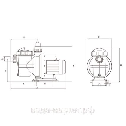 Фото №1 Насос AquaViva AQP-1.1S2 однофазный