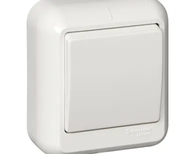фото Выключатель 1-кл. ОП Прима 10А IP20 бел. (опт. упак.) SchE VA1U-112-B