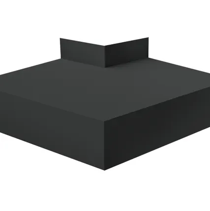 Фото №0 Угол отлива внешний 100 0,5 Quarzit PRO Matt с пленкой RAL 7016 антрацитово-серый