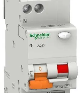 фото Дифференциальный автомат АВДТ-63 2п 32А 30мА Schneider Electric