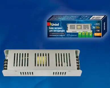 фото Блок питания UET-VAS-200B20 24V IP20 Блок питания,200Вт. Металлический корпус. TM Uniel