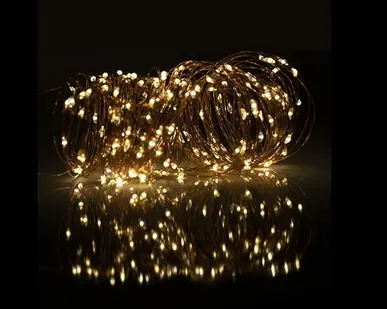 фото Светильник светодиодный садовый SLR-G03-200Y нить 200 LED желт. на солнечн. батарее ФАZА 5033344