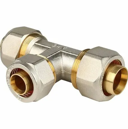 Фото №0 Тройник переходной STOUT 32x26x32 для металлопластиковых труб винтовой