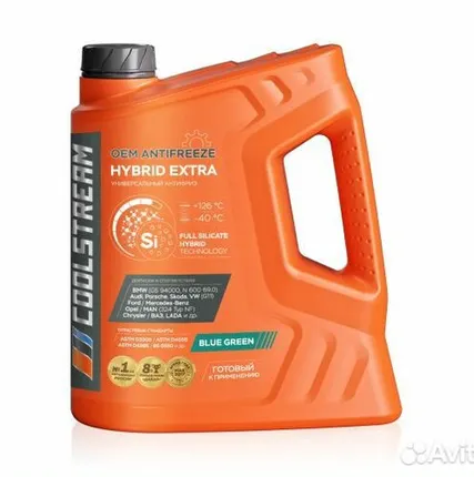 Фото №0 Антифриз Cool Hybrid Extra сине-зелёный 5кг