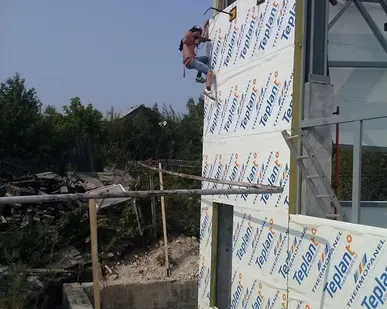 фото Монтаж сэндвич панелей