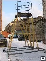 фото Вышка тура диэлектрическая с ограждением ССВ-В