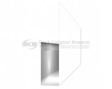 фото Финишная планка (сайдинг блок-хаус) RAL 9003 (Белый)