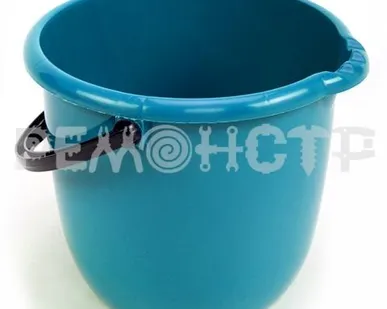 фото Ведро пласт 12л ЮниПласт ярко-синий (20) (ВМ)