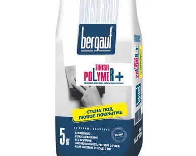 фото Шпаклевка полимерная белая Bergauf Silk Polymer, 5кг