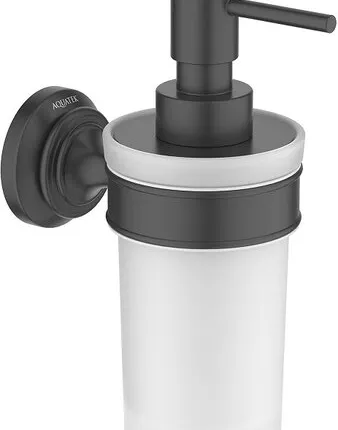 Фото №0 Дозатор для жидкого мыла Aquatek Классик чёрный/белый AQ4505MB