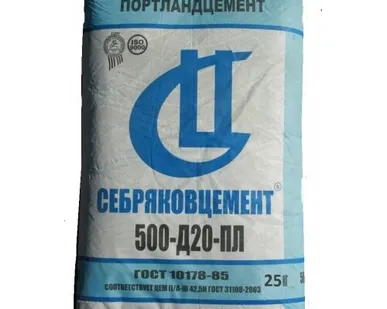 фото Цемент Себряковцемент М500 ЦЕМ 25 кг